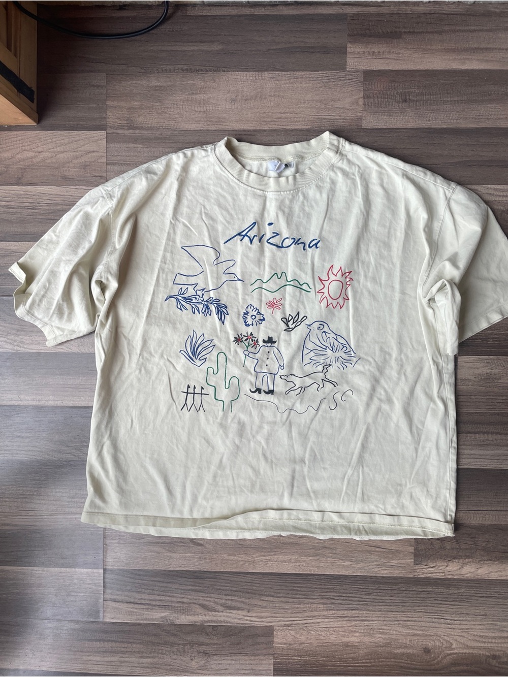 Topshop Oversized Graphic Crewneck T-Shirt